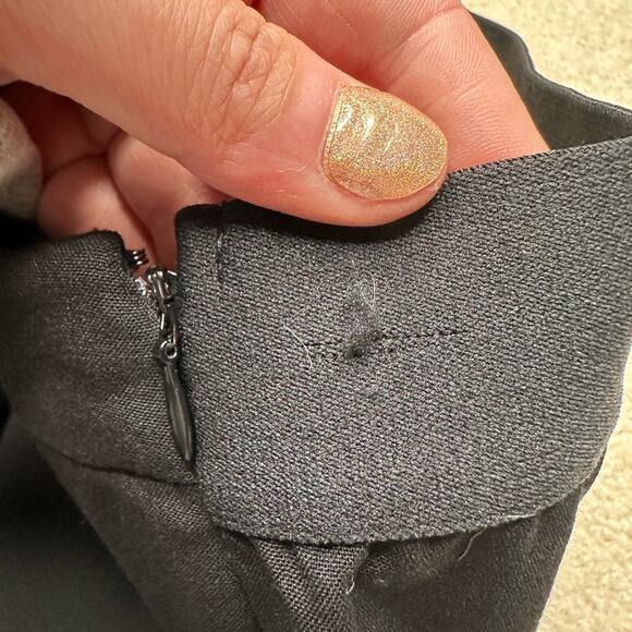 VENUS Elegant Black Flare Pants Split Leg with Tie - Picture 8 of 9